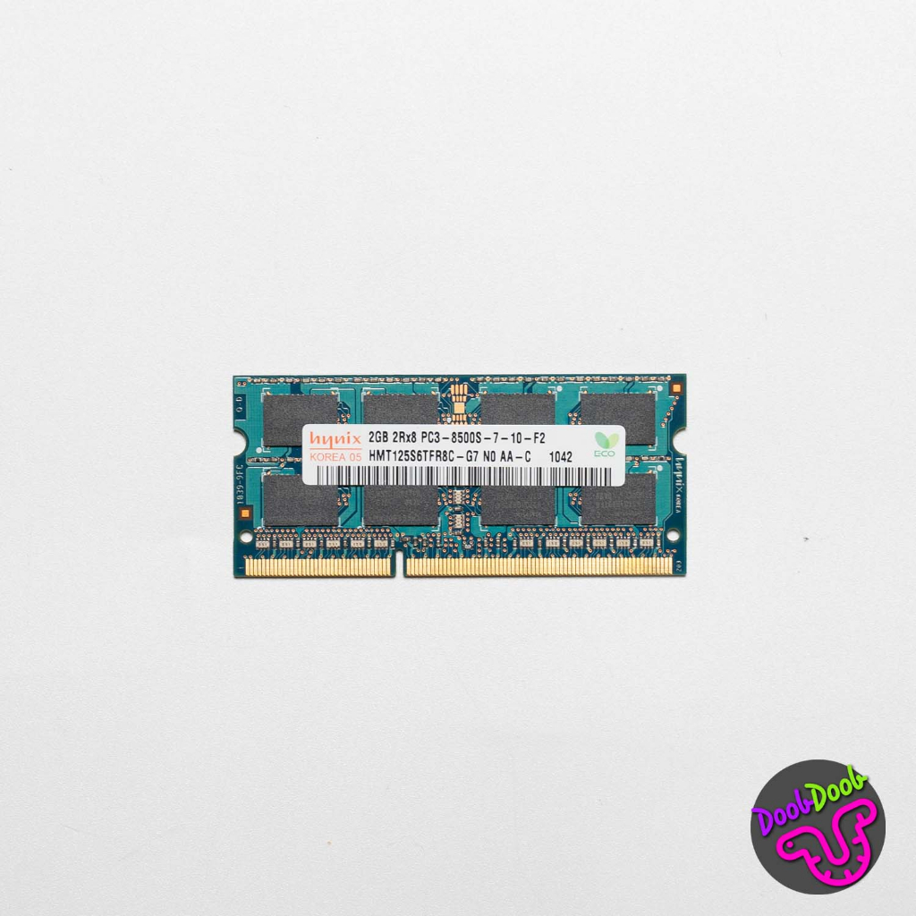 แรมสำหรับเครื่องคอมพิวเตอร์โน๊ตบุ๊ค RAM Memory 1066MHz DDR2 8500 SO-DIMM [ มือสอง ]
