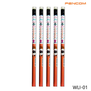 Pencom WLI-01 HB ดินสอไม้มียางลบลายการ์ตูน