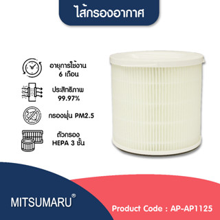 ไส้กรอง รุ่น AP-AP1125 | MITSUMARU | เครื่องปรับปรุงสภาพอากาศ เครื่องฟอกอากาศ