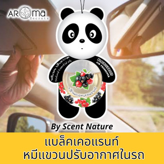 🐼กลิ่นแบล๊คเคอเร้น 🐼หมีแขวน อโรม่า ปรับอากาศ เซนต์เนเจอร์