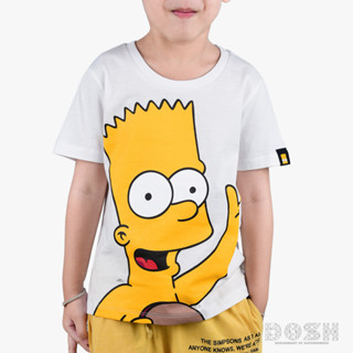 DOSH BOYS T-SHIRTS THE SIMPSONS เสื้อยืดคอกลม แขนสั้น เด็กชาย DSIBT5021-WH