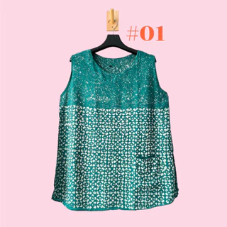 💕เสื้อแขนกุด เสื้อปั้มเทียน ใส่สบายมาก มี3ไซส์