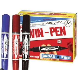 ปากกาเคมีตราม้า(1*12)