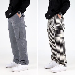 ZEROBOY “ DENIM STRIPES CARGO ” คาร์โก้ลายทาง