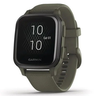 Garmin Venu Sq Music Smart Watch, GPS Smartwatch with Bright Touchscreen (Moss / Sate) (010-02426-83)