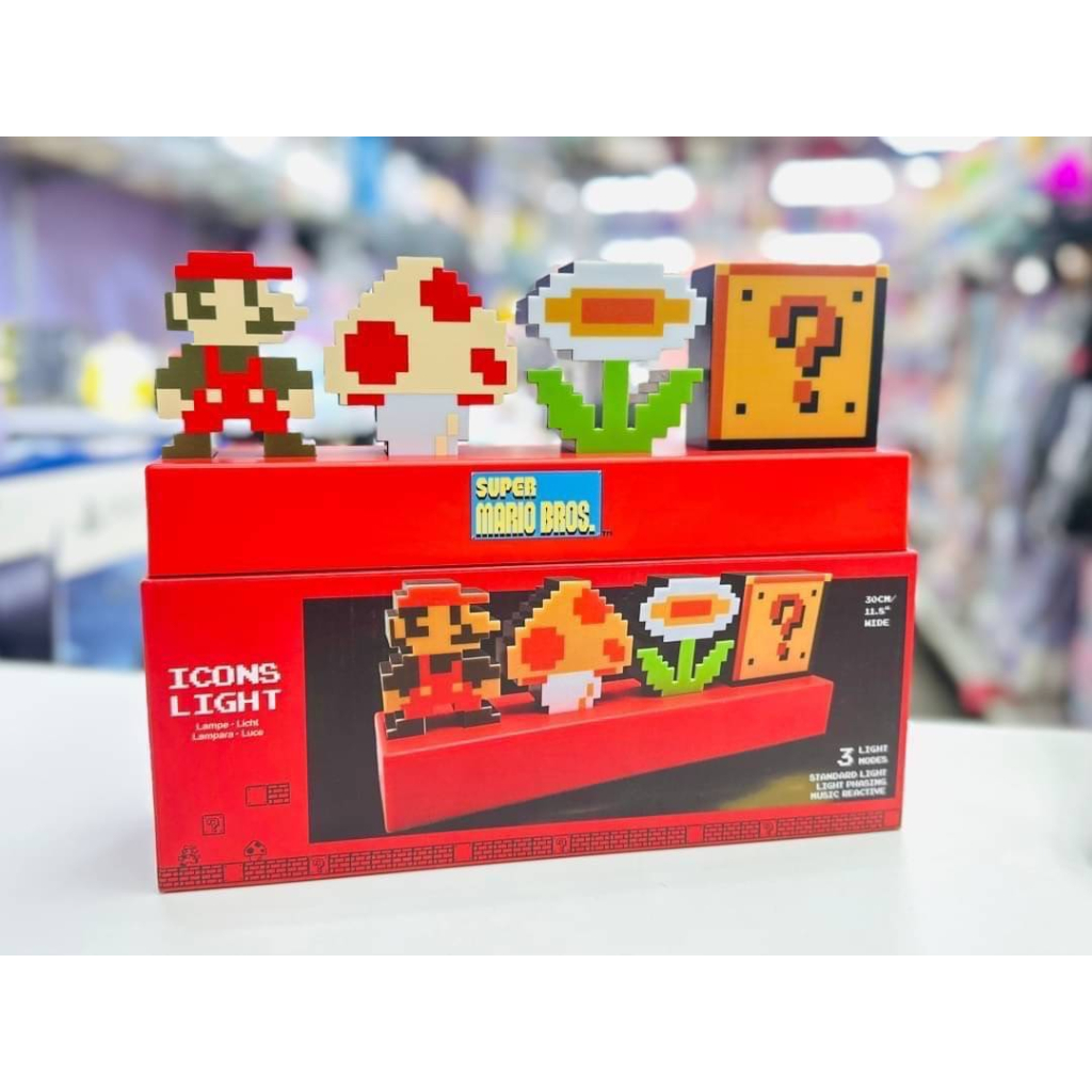[พร้อมส่ง] Icon light : Super Mario Bros Edition \ไฟตกแต่งห้อง (USB Type-C Powered)