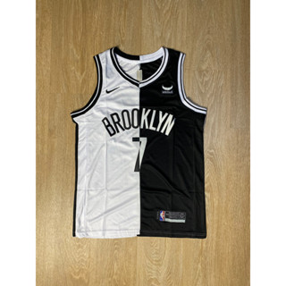 เสื้อบาส BROOKLYN  DURANT # 7  ( ขาว/ดำ )