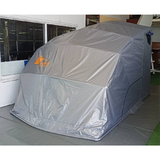 โรงจอดรถ สำหรับมอเตอร์ไซค์สำเร็จรูป ยืดหดได้ CARSBRELLA รุ่น TWIN SCOOT  Aluminium Frame