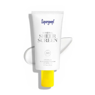 Supergoop！ Mineral Sheer Screen Sunscreen SPF50 ครีมกันแดด 45ml