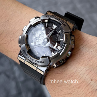 GSHOCK New Arrivals Metal Face GUN Metal GM-110BB-1A Luxury Street brand