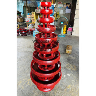 ขันโตกไม้ สีดำแดงโบราณ ทำสีล้วน แบบแยก4-12นิ้ว (ไม่มีลวดลาย)