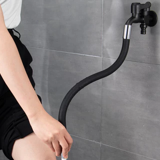 BAANHARDWARE สายยางต่อก๊อกน้ำ 360 องศา ท่อยาง ดัดได้ หัวแปลงก็อก สายยางซิลิโคน.MA-I-720