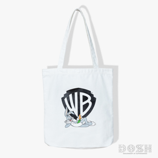 DOSH CLOTH BAG WB กระเป๋าผ้า canvas สีขาว DWACC1000-WH