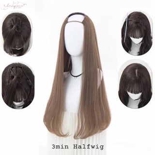 แฮร์พีทผมแท้ 100% รุ่น3min Halfwig (วิกครึ่งศีรษะ) hairpiecebylubpui