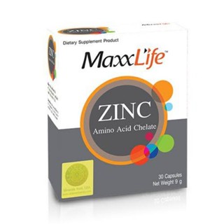 MaxxLife Zinc Amino Acid Chelate 30แคปซูล