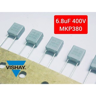 (10 ชิ้น) 6.8nF 6800pF 682 400V MKP380 ยี่ห้อ Vishay ตัวเก็บประจุ ฟิล์ม ชนิด โพลีโพรพิลีน (Polypropylene )