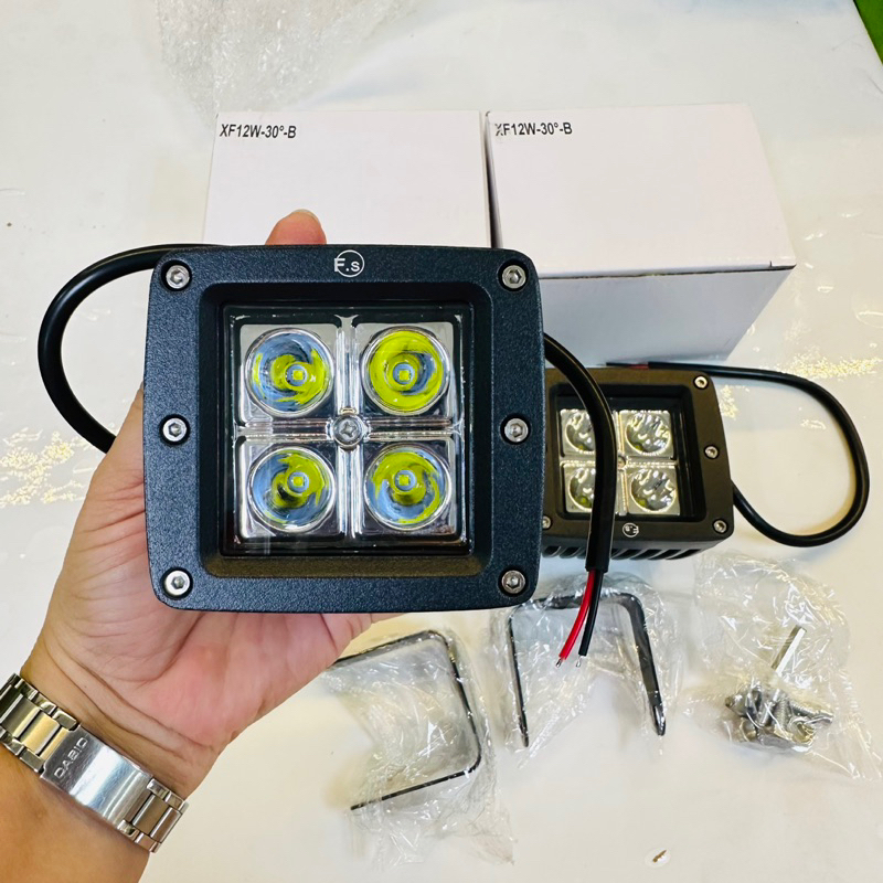 แพ็ค1ชิ้น 3นิ้ว ไฟสปอร์ตไลท์ LED  16วัตต์  ไฟตัดหมอกรถสมบูรณ์แบบ