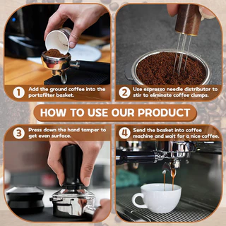 COD Constant Press Tamper เเทมเปอร์ ที่กดกาแฟ แบบสปริง ขนาด 51 53 และ 58 มิล หน้าเรียบ สำหรับกดเพื่ออัดผงกาแฟ