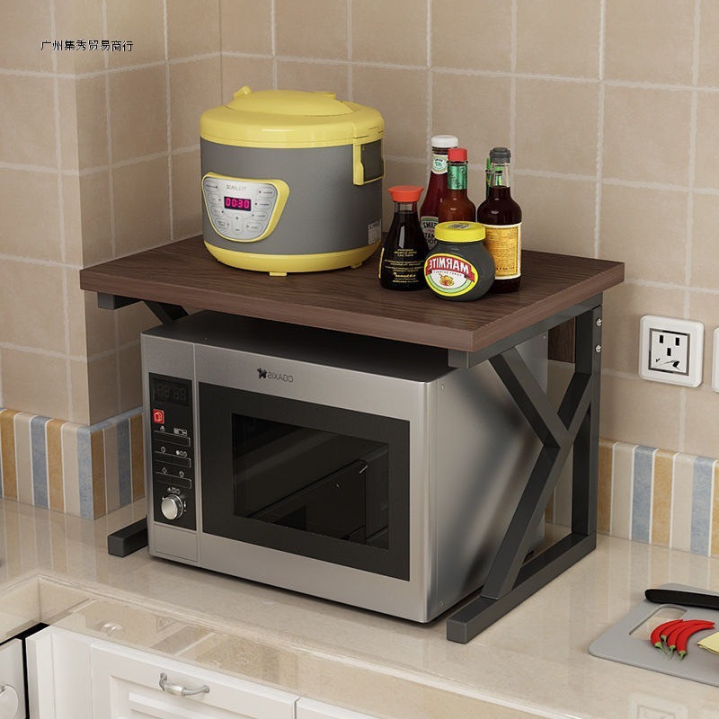 YY ชั้นวางไมโครเวฟไม้ ชั้นวางของอเนกประสงค์ 0409