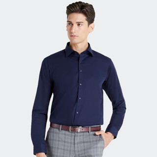 SUIT SELECT Skinny Plain Shirt (Navy)