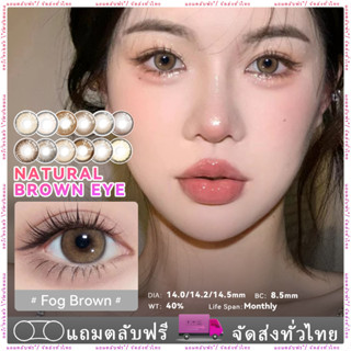 Midroo คอนแทคเลนส์ สีน้ำตาลธรรมชาติ Natural Brown Eye- 14.0mm/ 14.2mm/ 14.5mm