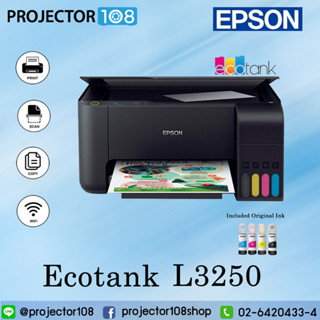 Epson EcoTank L3250 A4 Wi-Fi All-in-One Ink Tank Printer, DESIGNED FOR IMPRESSIVE PRINTS BEYOND BORDERS.