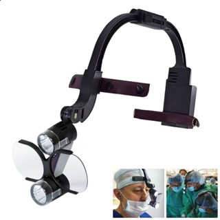 ์NtDental Loupes LED Headlight Binocular  Deasin 2.5X/3.5X พร้อมส่ง