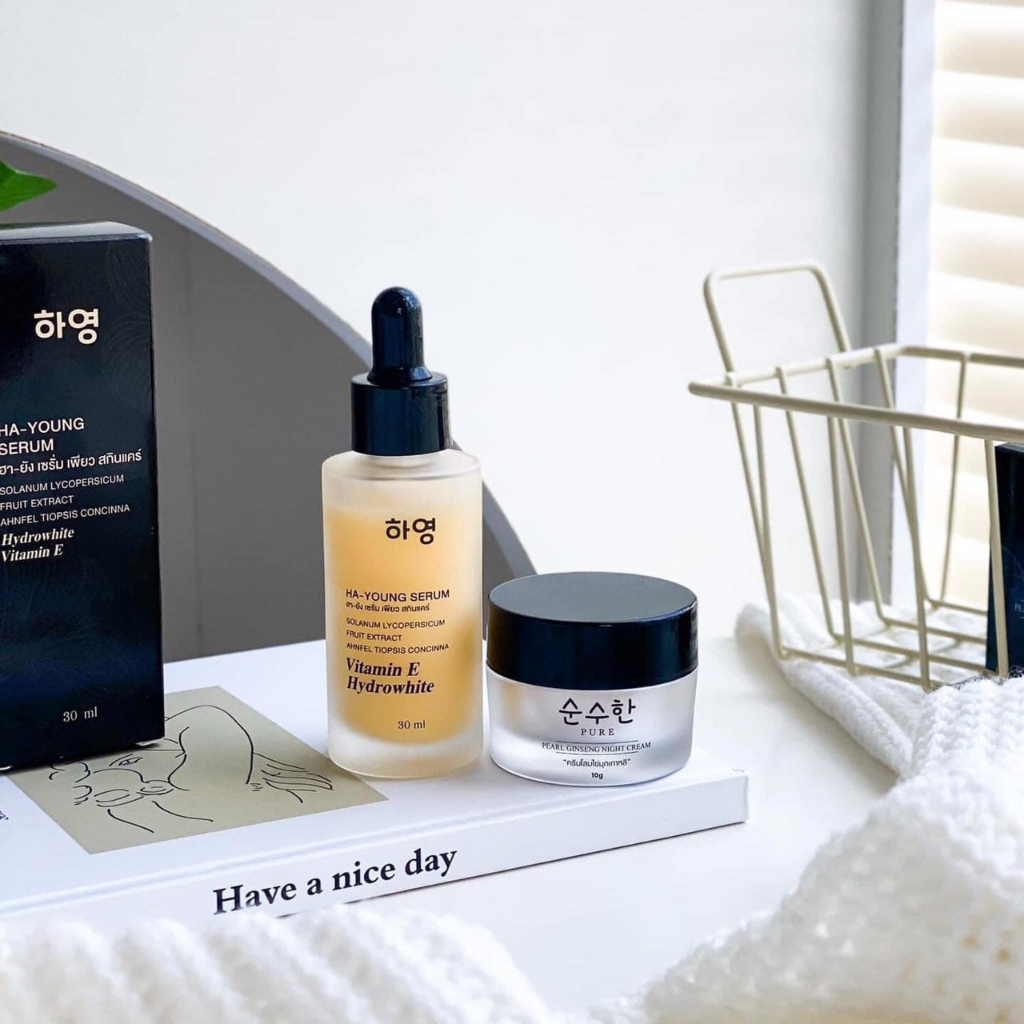 เซรั่มฮายัง แบรนด์เพียว เซรั่มพี่ฟ้า PURE SKINCARE HA-YOUNG SERUM เพียว สกินเเคร์ ฮา-ยัง เซรั่ม ขนาด