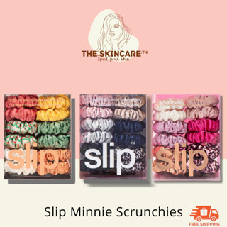 TheSkincare.TH | SLIP Classic Minnie Scrunchies ยางรัดผมผ้าไหมมัลเบอรี่แท้ 100% รุ่นใหม่ล่าสุด นุ่มละมุน ถนอมผม