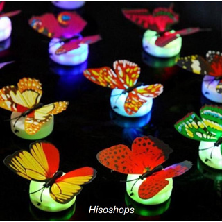 Butterfly Light Butterfly Fluorescent ผีเสื้อเรืองแสง โคมไฟ LED ผีเสื้อสำหรับตกแต่งบ้าน ---ราคาต่อ 1 ชิ้น---