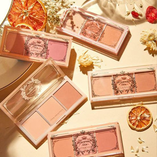 IM MEME  Afternoon Tea Blusher Palette พาเลทบลัชออน จากไอแอมมีมี่ เฉดสีสวยละมุน เนื้อเนียนนุ่ม ติดทนนาน