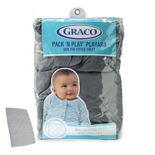 Graco Pnp Quilt สี Stone Grey ผ้าคลุมแผ่นรองนอน