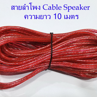 สายลำโพงสำหรับงานเครื่องเสียง คุณภาพดี ความยาว 10 เมตร Speaker cable for audio