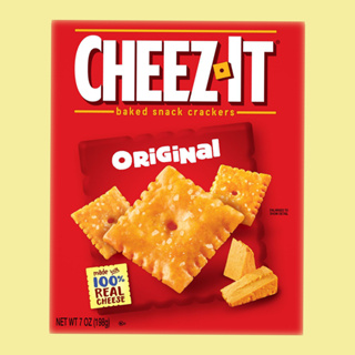 Cheez it Cheez-it Original แครกเกอร์ ขนม ขนมขบเคี้ยว ชีส-อิท ขนมปังกรอบ 198 grams