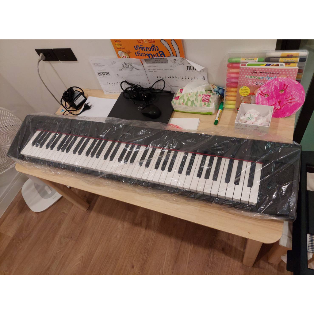 ถุงคลุม ผ้าคลุมเปียโนไฟฟ้า คีย์บอร์ด 61คีย์ / 88คีย์ แบบใส Keys Electronic Piano Keyboard Cover กันฝุ่น กันน้ำ