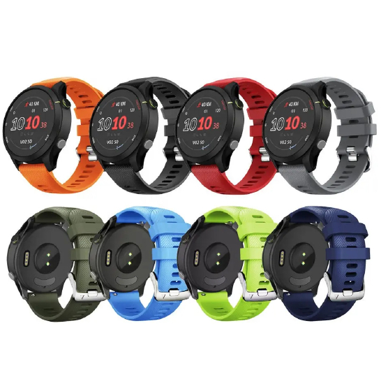 สายซิลิโคน Garmin Forerunner 255 / 570 / 265 / Venu 4 45 / 3 / 2 /  Vivoactive 4 /  Music Silicone Starp - รูปที่ 2