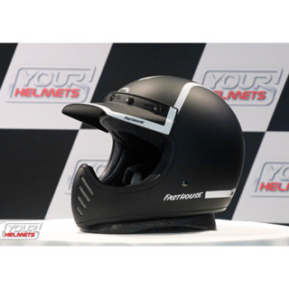 หมวกกันน็อค BELL HELMETS รุ่น MOTO3 FH OLD ROAD MATTE/GLOSS BLACK/WHITE