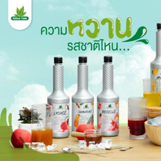 เนเจอร์เทส Nature Taste Fruit Based Preparation น้ำผลไม้เข้มข้นฟรุตเบสพรีเพอเรชั่น ขนาด 750 มล.