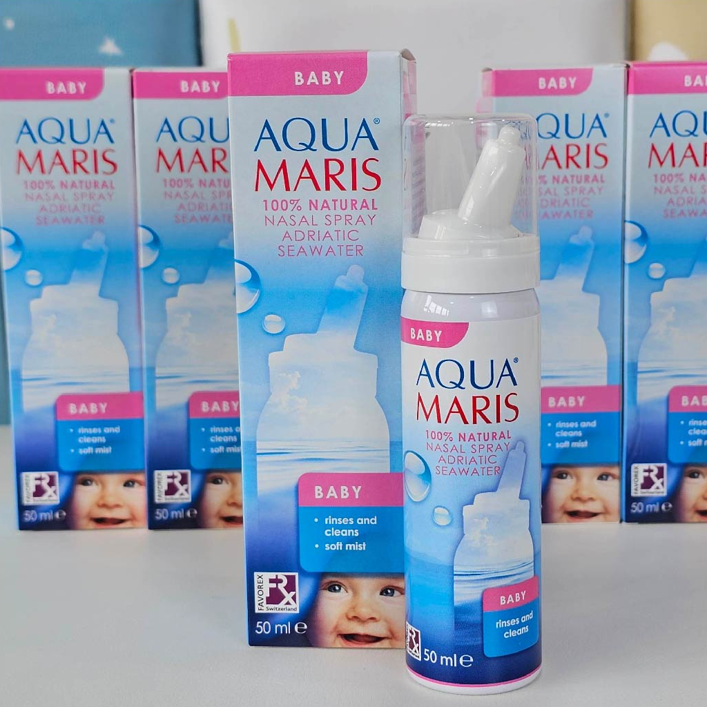 Aqua Maris Baby อความาริส เบบี้ 🌈 สำหรับพ่นหรือล้างจมูกเด็ก aquamaris baby