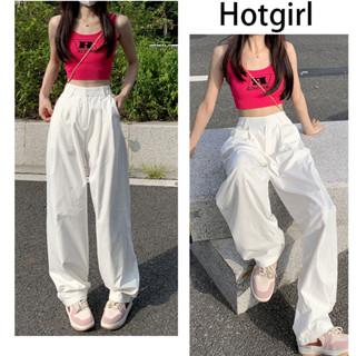 Hotgirl  พร้อมส่งจากกทม ✨กางกางผู้หญิง กางเกงขายาว🌸กางเกงลำลองเอวสูง กางเกงถูพื้นขาตรงแบบเข้าชุดกันทุกชุด