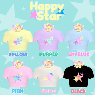 Happy Star ⭐️ (เสื้อครอปลายดาว) พร้อมส่ง ⭐️📦