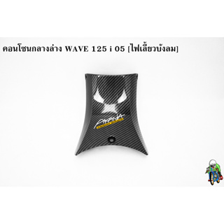 คอนโซนกลางล่าง WAVE 125 i 05 [ไฟเลี้ยวบังลม] เคฟล่าลายสาน 5D แถมฟรี !!! สติ๊กเกอร์ AKANA 1 ชิ้น