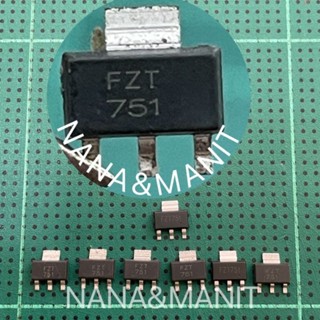 FZT751 PNP 3A 60V แพ็ค 5ตัว