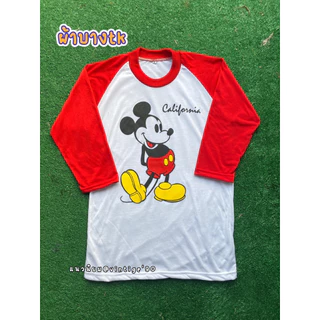 เสื้อแขน3ส่วนผ้าบางวินเทจ/ผ้าบาง/มิค