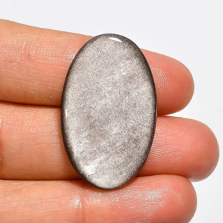 1 pc Natural Silver Obsidian 2-3 cm Polished Cabochon Stone / Top High Quality Stone / Jewelry Stone Healing Chakra