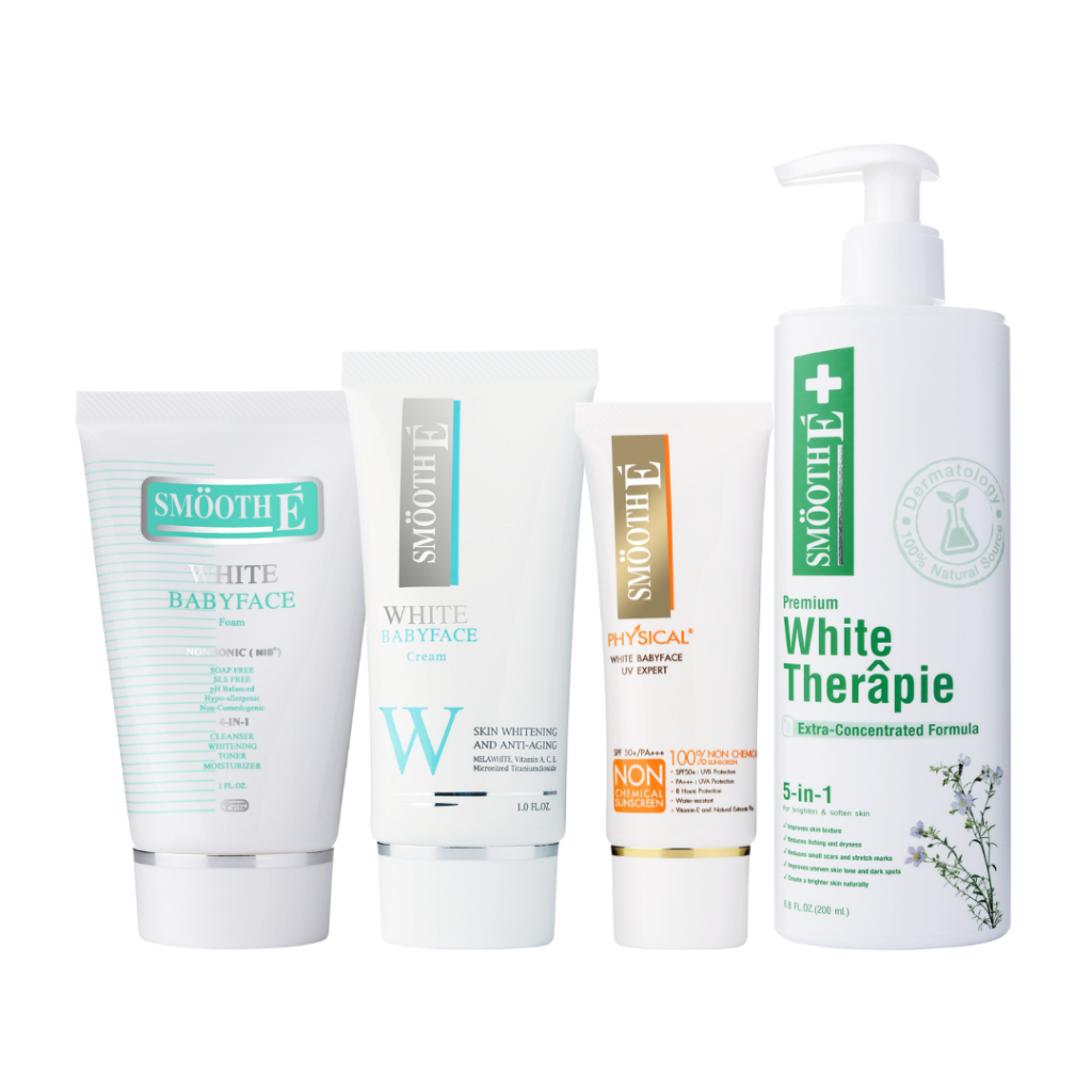 Smooth E 4 Steps Bright&Beauty ขาว กระจ่างใส ทั้งเรือนร่าง - สมูทอี ผิวนุ่ม เนียน อ่อนโยน สำหรับผู้เ