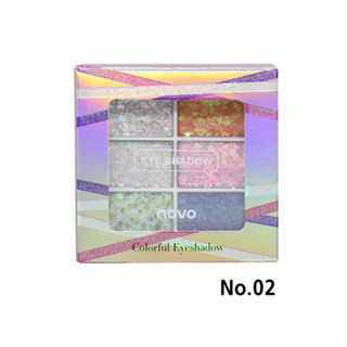 ES412-2 : NOVO Colorful Eyeshadow No.02 ราคาส่งถูกๆ W.75 รหัส ES412-2