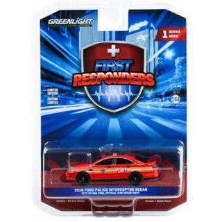 Greenlight 1/64 First Responders Series 1 - 2016 Ford Police Interceptor Sedan 67040-C