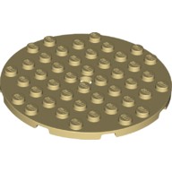 ชิ้นส่วนเลโก้ Lego Part Plate, Round 8 x 8 with Hole (74611) ราคา/ชิ้น