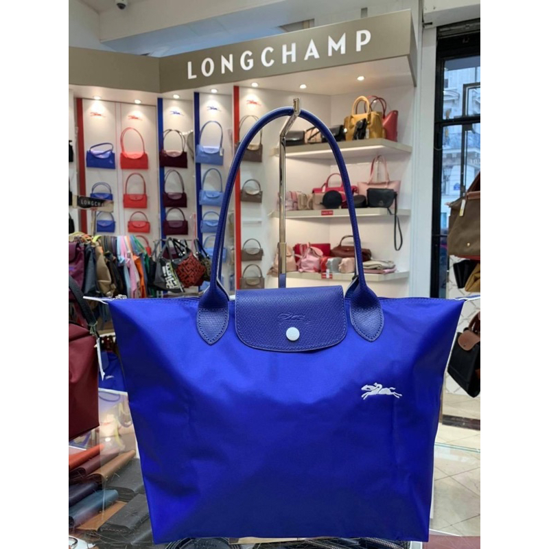 พร้อมส่ง แท้💯% New Longchamp LePliage Club สีน้ำเงิน  (Cobalt) Size S & M Long  หูยาว